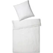 Elegante Leinen-Bettwäsche Pure Farbe weiss Größe 155x220+80x80cm
