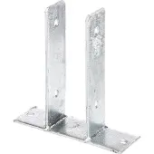 Alberts U-Pfostenträger, (Set, 3 St.), feuerverzinkt, lichte Breite 71 mm