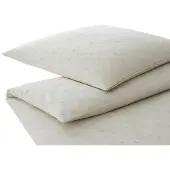 Elegante Jacquard Satin Bettwäsche Stars natur 135x200 cm + 80x80 cm