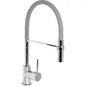 Cornat Spültischarmatur "Druckgusskörper, chrom - 360 schwenkbarer Silikon-Auslauf" Mit Brause-Arretierung/ Hochdruck-Armatur/ Küchenarmatur /Wasserhahn