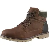 Rieker Winterstiefelette , Herren, Gr. 41, Schurwolle, braun, Lederimitat, Textil, used, Schuhe Winterstiefelette, mit TEX-Membran