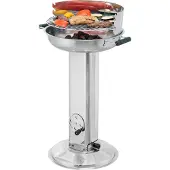 Tepro Holzkohlegrill / Säulengrill Hartford Edelstahl Ø39cm
