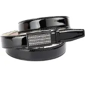 Anthoni Crown Ledergürtel , Damen, Gr. 100, schwarz, Leder, unifarben, Gürtel Ledergürtel, Schmaler Business-Lackledergürtel