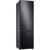 Samsung BESPOKE, Kühl-/Gefrierkombination, 203 cm, B*, 387 ℓ, Premium Black Steel, 387 l, NoFrost-Funktion (Kühleinheit), SN-T, B, Fresh Zone Fach, Schwarz