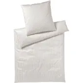 Elegante Mako-Satin Bettwäsche Hamburger Streifen 135x200 cm + 80x80 cm sand