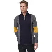 Rusty neal Feinstrick-Pullover im Colorblock-Stil mit Stehkragen