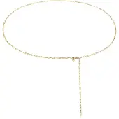 Elli Premium Bauchkette "Taillenkette Body Chain Gliederkette 925 Silber"