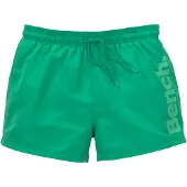 Bench Badeshorts ., Herren, Gr. L (52), N-Gr, grün, Microfaser, Polyester, unifarben, Badehosen Badeshorts, mit seitlichem Logoschriftzug