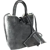 Collezione alessandro Umhängetasche "Mini Bag" aus weichem Wildleder