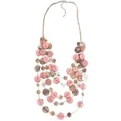 Collezione alessandro Lange Kette "Jenny" mit Muschelplättchen