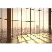 Architects Paper Fototapete "Loft View Sunset" Vlies, Wand, Schräge