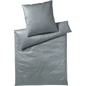 Elegante Bettwäsche 3506 Solid Jersey I Größe 80x80 155x220 cm I Farbe 9 Graphit I Reine Baumwolle