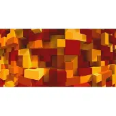 Architects Paper Fototapete "3D Cubes Orange" Vlies, Wand, Schräge