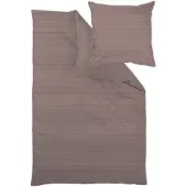 Curt Bauer Mako-Brokat-Satin Bettwäsche-Garnitur Dessin 9033 BENTE Farbe chocolate-256 Größe 155x220+80x80cm