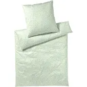 Elegante Mako-Batist-Bettwäsche-Garnitur Little Dots Farbe Limetten Grün Größe 135x200+80x80cm