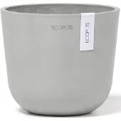 Ecopot's Blumentopf "Oslo Mini 16 Weißgrau", für den Innenbereich