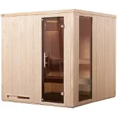 Weka Elementsauna HALMSTAD 2 GTF, Komp 5,4 KW x B x T x H x 194 x 177 x 199