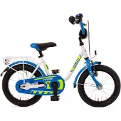 Bachtenkirch-Interbike Bachtenkirch Kinderfahrrad Polizei 14 Zoll kristallweiß/blau/neon