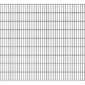 Alberts Doppelstab-Gittermatte, Typ 6/5/6, ohne Überstand, Breite 2000 mm x Höhe 1800 mm, Farbe: anthrazit