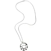 Collezione alessandro Lange Kette "Marla" mit rundem maritinem Anhänger