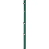 Alberts Zaunpfosten Doppelstabmattte, Länge 150 cm für Mattenhöhe 100 cm, Stärke 60 x 40 mm, zum Einbetonieren, inkl. Klemmlasche, grün