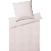 Elegante Bettwäsche 3507 Solid Stripe I Größe 80x80 155x220 cm I Farbe 1 Rose I Reine Baumwolle