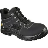 SKECHERS Herren Trophus Letic Stiefelette, Black Nubuck Leather Textile, 46 EU