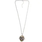 Collezione alessandro Lange Kette "Joke" Anhänger mit Reptildruck
