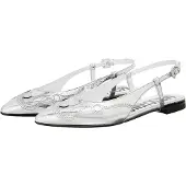 Moschino Espadrilles - Ballerina - Gr. 39 (EU) - in Silber - für Damen
