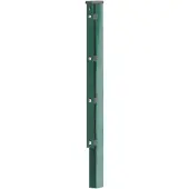 Alberts Zaunpfosten, 60x40 mm für Doppelstabmattenzaun, 240 cm, mit Flacheisen
