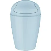 Koziol Swing Mülleimer, 5 L, -Recycling, Nature Flower Blau - | DEL S