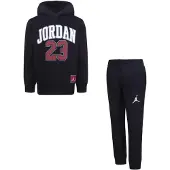 Jordan Sweatset - Schwarz m. Weiß/Rot - - 4-5 Jahre (104-110) - Sweatsets