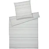 Elegante Halbleinen-Bettwäsche-Garnitur Balance Farbe Greige Größe 155x220+80x80