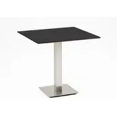 Niehoff Bistro Tisch quadratisch 81x81cm, HPL Granit-Design