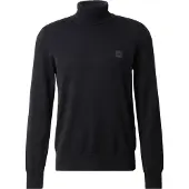 BOSS Rollkragenpullover aus Baumwoll-Mix mit Kaschmir und Logo-Aufnäher Grösse XXL