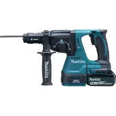 Makita DHR243RTJ, Schwarz, Blau, Überlastschutz, 2,4 cm, 9500 RPM, 2 J, 4700 BPM