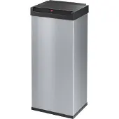 Hailo Abfallsammler Big-Box Swing XL, 52 l, rechteckig, Schwingdeckel, Stahlblech, silber