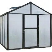Pergart Vitavia, Gewächshaus "Zeus 6200", schwarz, 6,2 m², 16 mm HKP