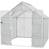 Pergart Vitavia Gewächshaus "Domus 6700" aluminium 6,7 m² 4 mm HKP