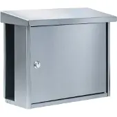 Burg wachter Briefkasten "Hanseatic 3816 Ni", mit separatem Zeitungsfach, aus Edelstahl