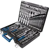 Scheppach TB217 Werkzeugkoffer | 217tlg Werkzeug Set | Werkzeugkiste | Steckschlüssel, Bits, Ratschen, Gabelschlüssel und Gängigen, Steckschlüsselsatz