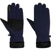 Jack Wolfskin Fleecehandschuhe "HIGHLOFT GLOVE W", Damen, Gr. M (38/40), blau (night, blau), Materialmix, Handschuhe Fleecehandschuhe, Handschuhe, warm, touchscreen-kompatibel