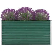 vidaXL Garten-hochbeet Aus Verzinktem Stahl 160x40x77 Cm