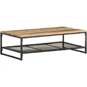 vidaXL Couchtisch 110x60x35 cm Recyceltes Massivholz