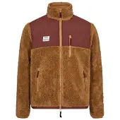 Resterods Fleece Herren mit Panel Reißverschluss Braun