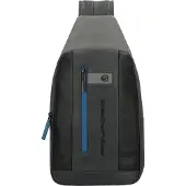 Piquadro Urban Convertible Mono Sling Bag Black - Grey