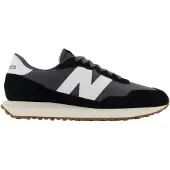 New Balance für Herren. MS237V1 Leder Turnschuhe MS237GA schwarz (42.5), Wohnung, Schnürsenkel, Lässig, Sportlich, Laufen, Multisport