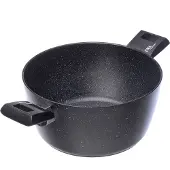 Moneta Etnea, 4,5 l, Rund, Schwarz, Aluminium, Artech Stone, Schwarz