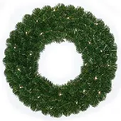 Holiday Tree Künstlicher Weihnachtskranz aus Alaska, Ø geführt. 60 cm Weihnachtsdekoration Weihnachtsbaum (groen)