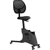 Euroseats Standschreibtsich-Fahrad Stoff Schwarz 100 kg 515 x 853 mm